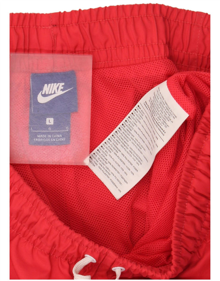 Ανδρικό σορτς κολύμβησης Nike μεγάλο κόκκινο πολυεστέρα