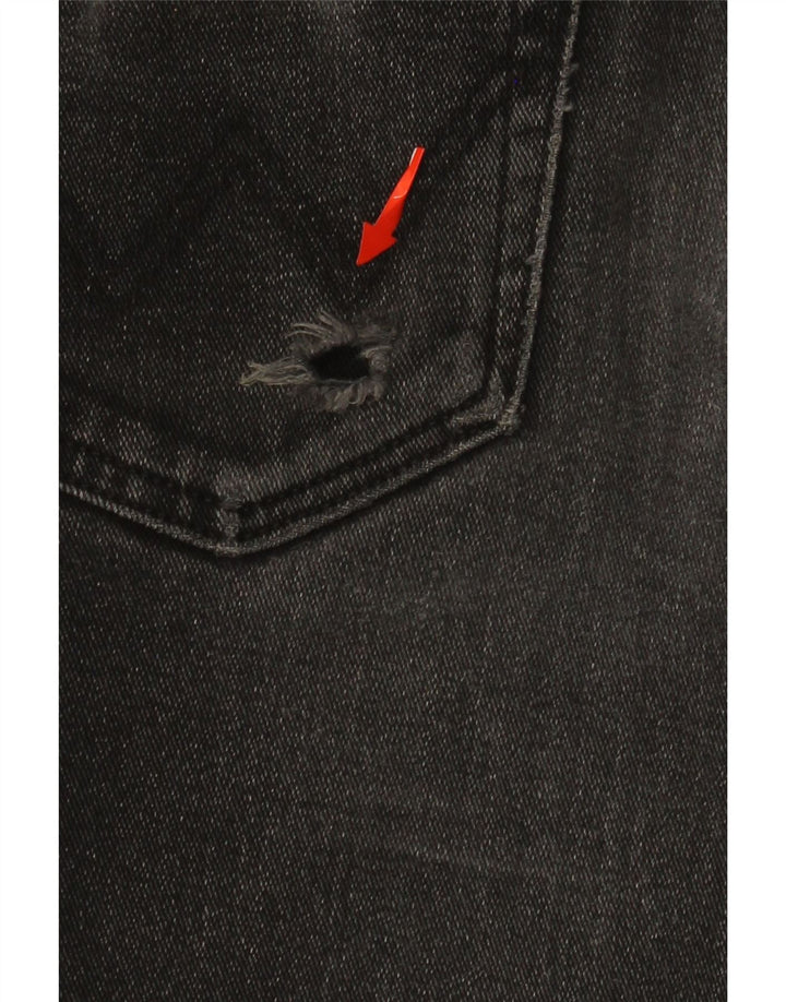 WRANGLER Ανδρικό Texas Stretch Straight Jeans W33 L32 Μαύρο βαμβακερό