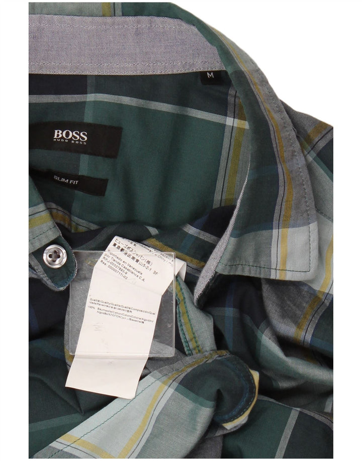 Ανδρικό πουκάμισο Hugo Boss Slim Fit Βαμβακερό μεσαίο πράσινο