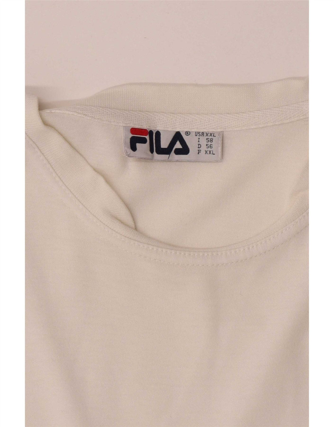 Ανδρικό T-Shirt Fila Top 2XL Λευκό βαμβακερό