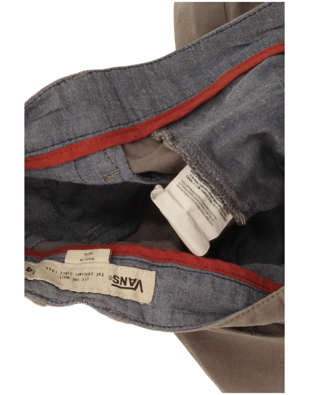 Ανδρικό σορτς chino Vans W34 μεγάλο γκρι βαμβακερό