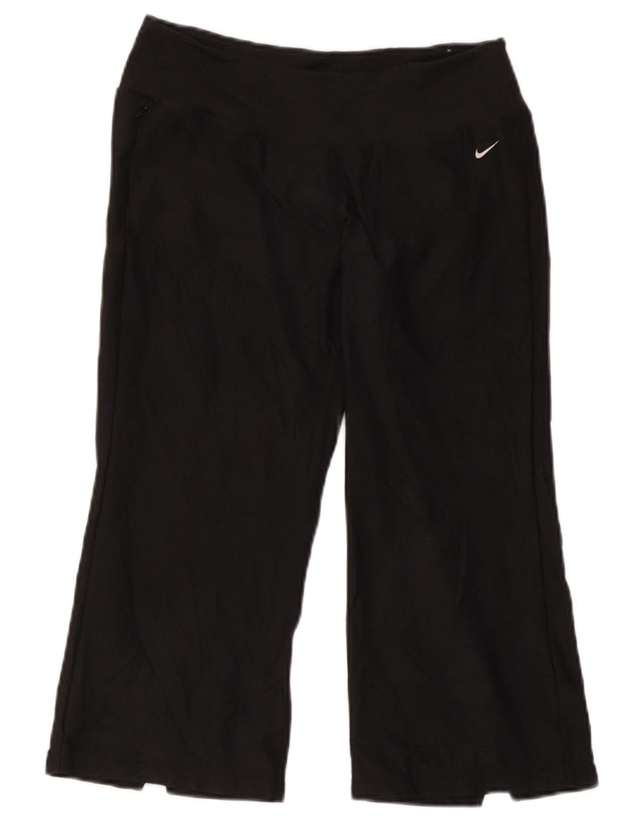 Γυναικεία φόρμα Nike Capri Παντελόνι US 8/10 Μεσαίο μαύρο πολυεστέρα