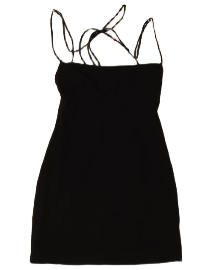Zara Γυναικείο Mini Off Shoulder Φόρεμα UK 14 Medium Black