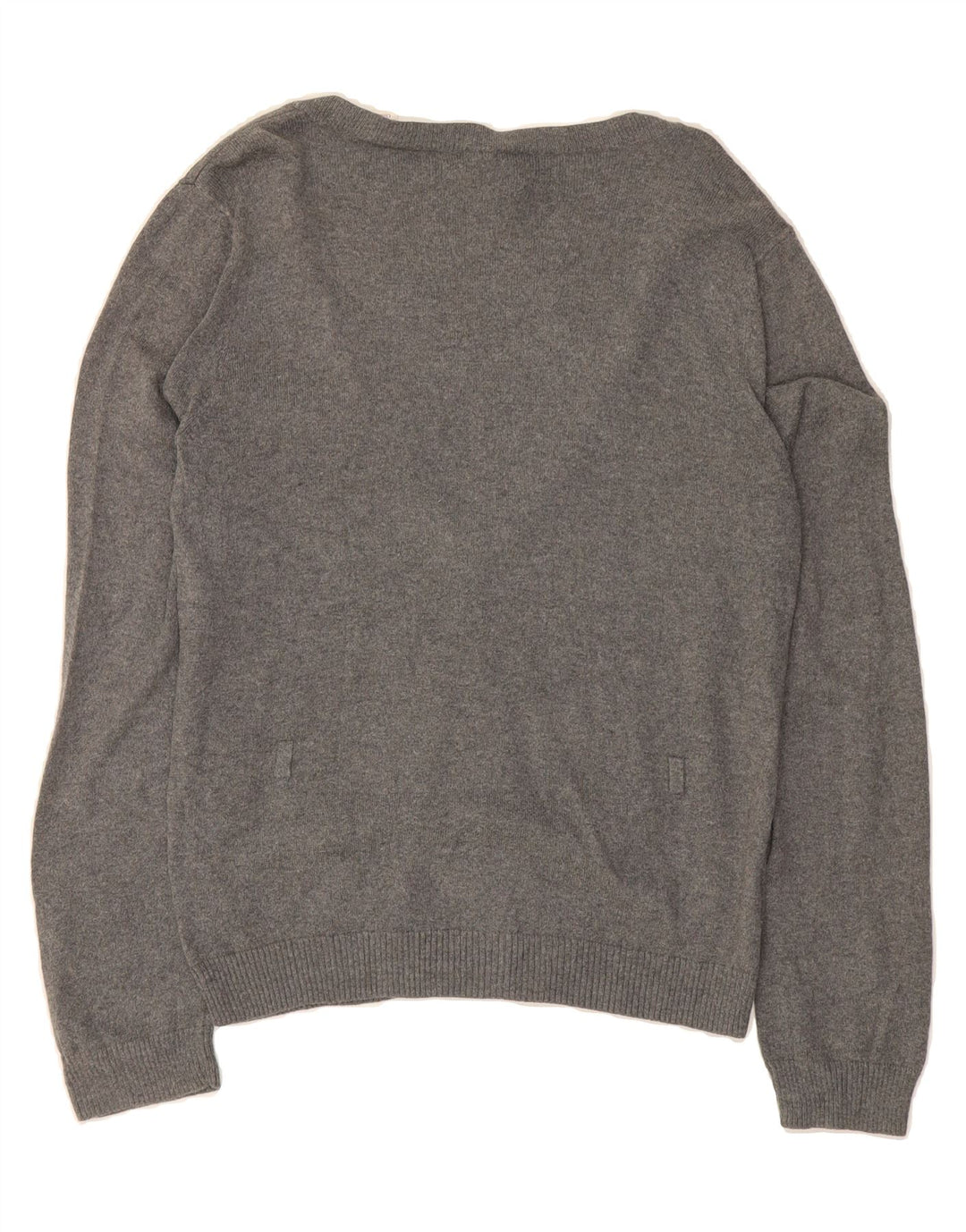 PENGUIN Womens Cardigan Sweater UK 16 Large Grey Cotton Vintage Penguin and Second-Hand Penguin from Messina Hembry 