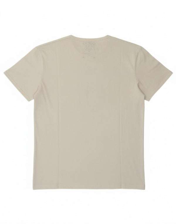 Γυναικείο γραφικό μπλουζάκι Guess Top EU 38 Medium White Cotton Classic