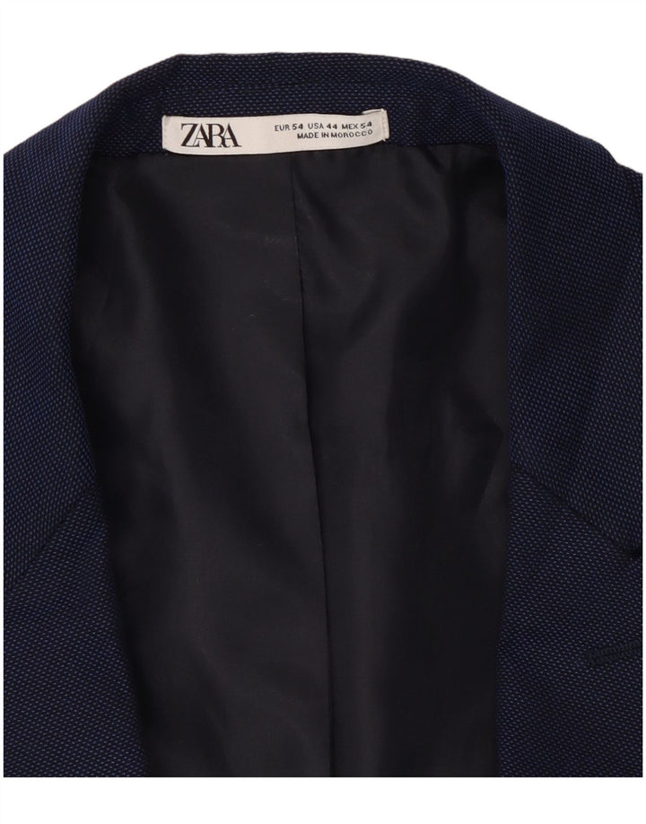 Zara Ανδρικό σακάκι μπλέιζερ με 1 κουμπί EU 54 XL Navy Blue