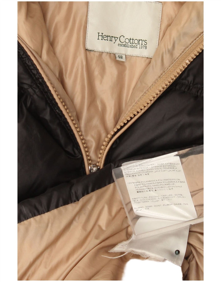 Henry Cottons Γυναικείο παλτό με κουκούλα IT 48 XL Μαύρο Πολυαμίδιο