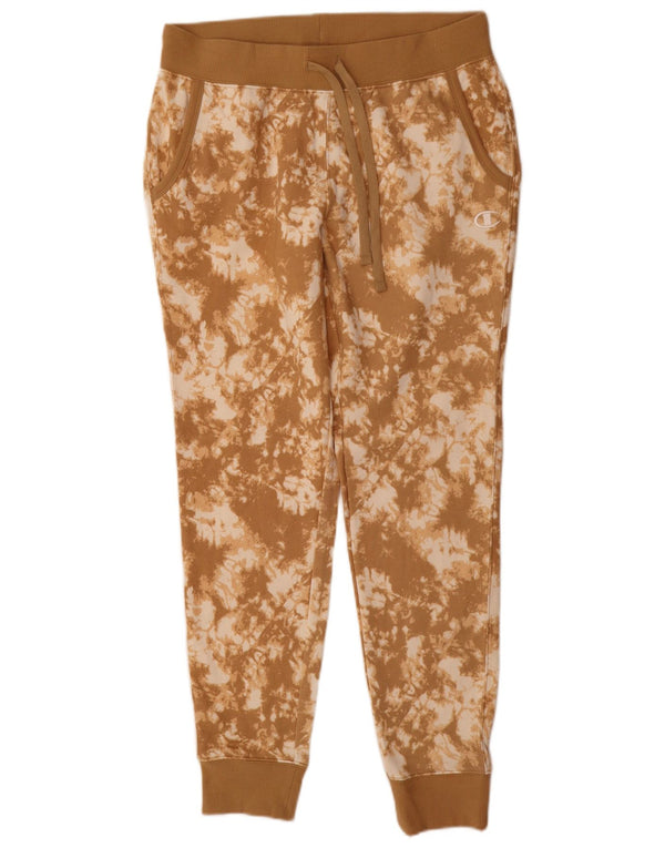 Champion γυναικεία φόρμα παντελόνια Joggers UK 10 Small Brown Tie Dye Cotton