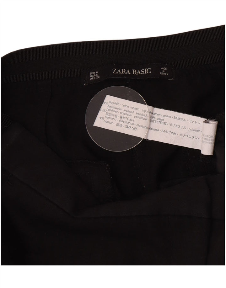 Zara Γυναικείο Slim παντελόνι Chino Medium W28 L26 Μαύρο βαμβακερό