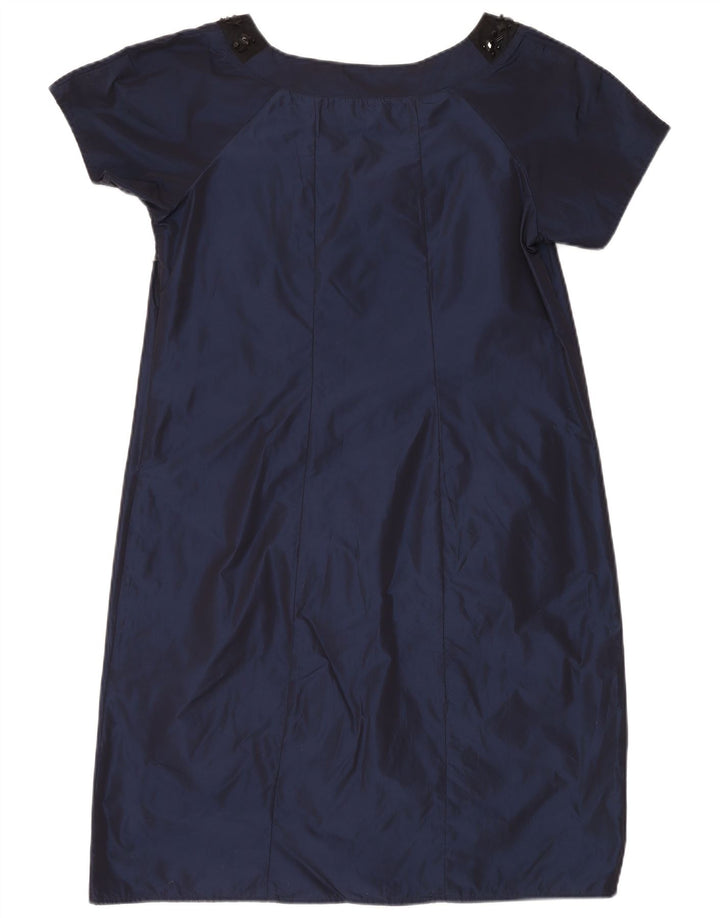 FIORELLA RUBINO Γυναικείο φόρεμα Shift UK 14 Large Navy Blue Polyester