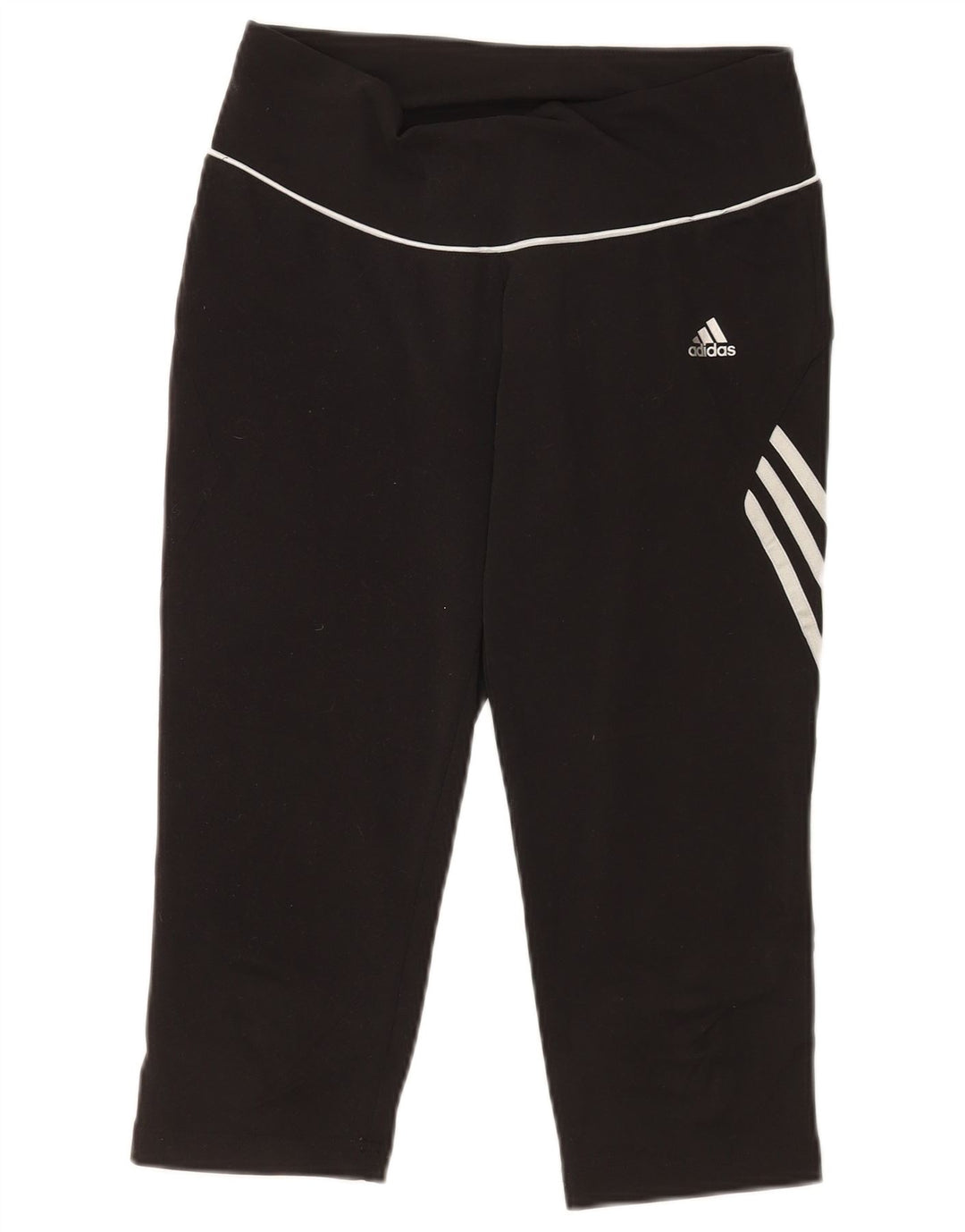 Adidas Γυναικεία κολάν Capri UK 14 Medium Black Polyester Sports