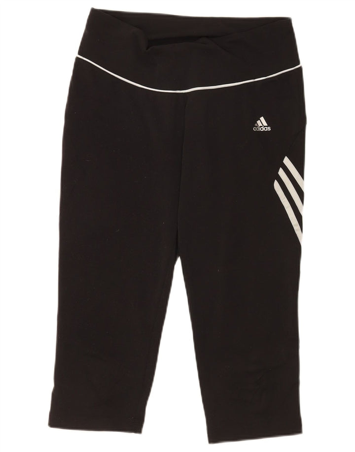 Adidas Γυναικεία κολάν Capri UK 14 Medium Black Polyester Sports