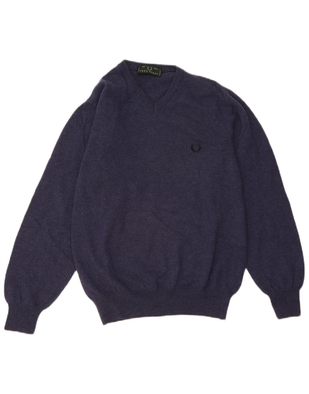 FRED PERRY Ανδρικό πουλόβερ με λαιμόκοψη με λαιμόκοψη μεσαίου χρώματος από μαλλί