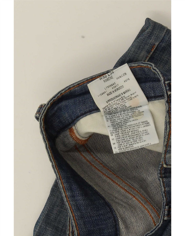 Lee Mens Ramone Slim Jeans W32 L26 Blue Cotton