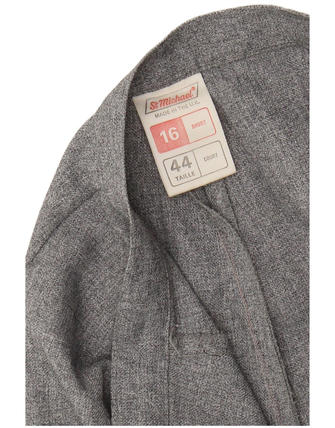 ST MICHAEL Γυναικείο ίσιο casual παντελόνι UK 16 Large W30 L28 Grey