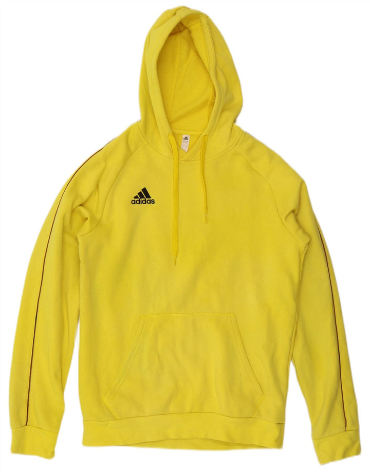 Ανδρικό φούτερ Adidas, μεσαίο κίτρινο βαμβακερό