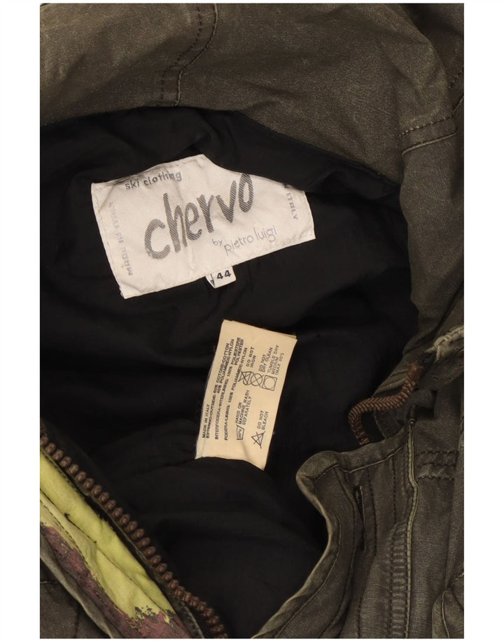 Chervo Ανδρικό Μπουφάν σκι UK 44 2XL Χακί βαμβακερό
