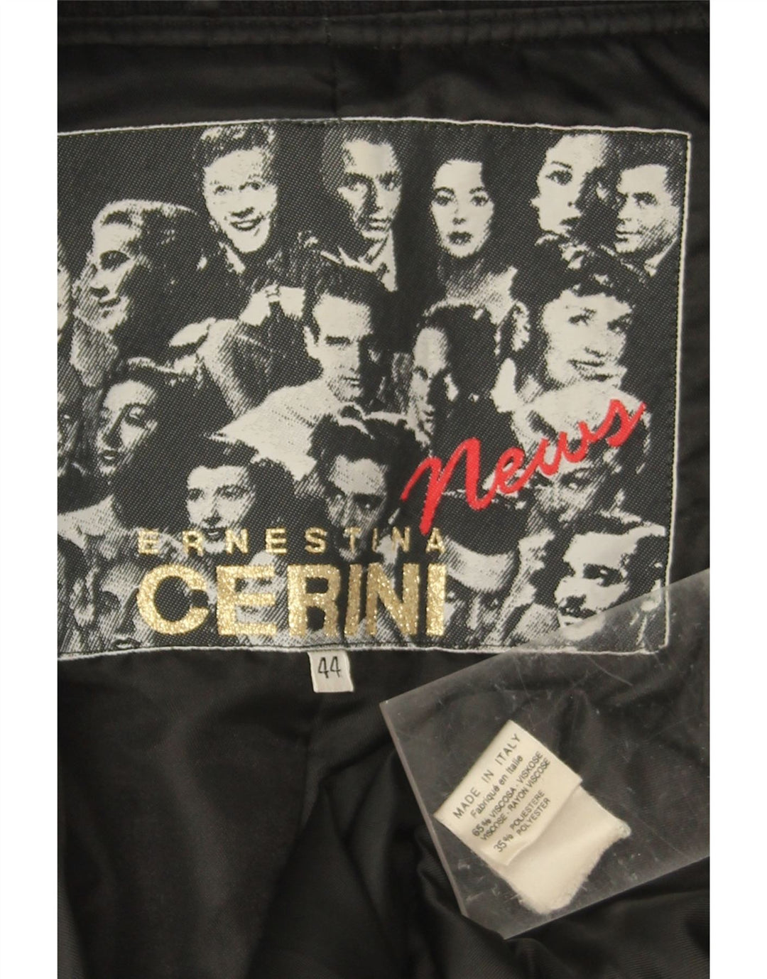 Ernestina Cerini Γυναικείο Πανωφόρι IT 44 Medium Black Viscose