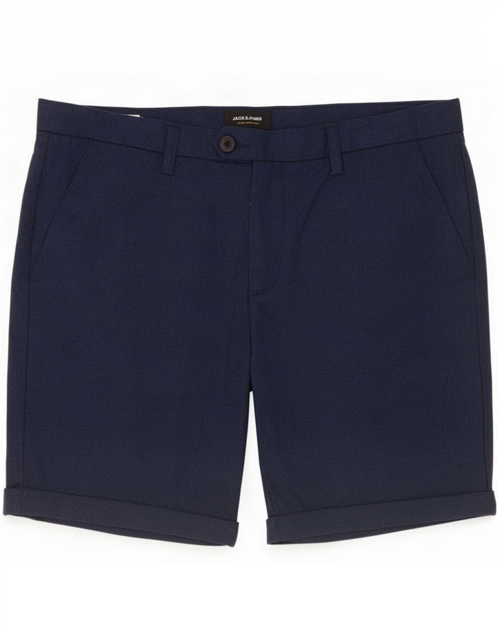 Jack & Jones Ανδρικό σορτς Chino μεγάλο W34 Navy Blue Polyester