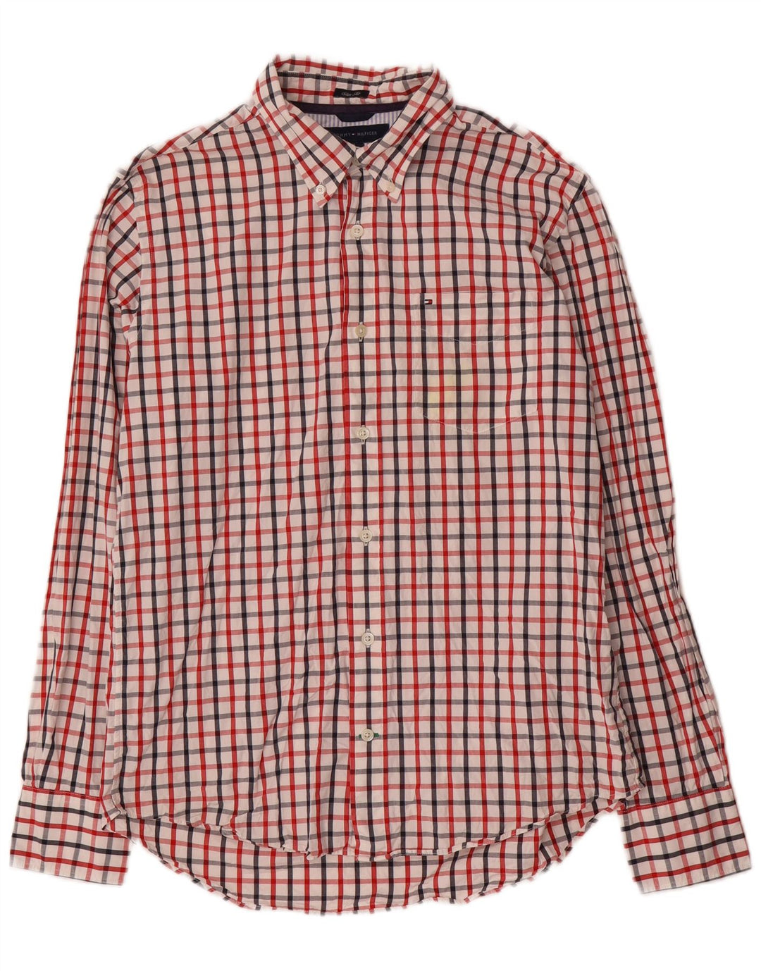 Ανδρικό πουκάμισο Tommy Hilfiger Slim Fit Μεσαίο πολύχρωμο βαμβακερό καρέ
