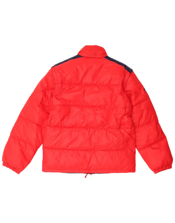 Vintage Ανδρικό μπουφάν με επένδυση IT 44 XS Red Colourblock Polyamide