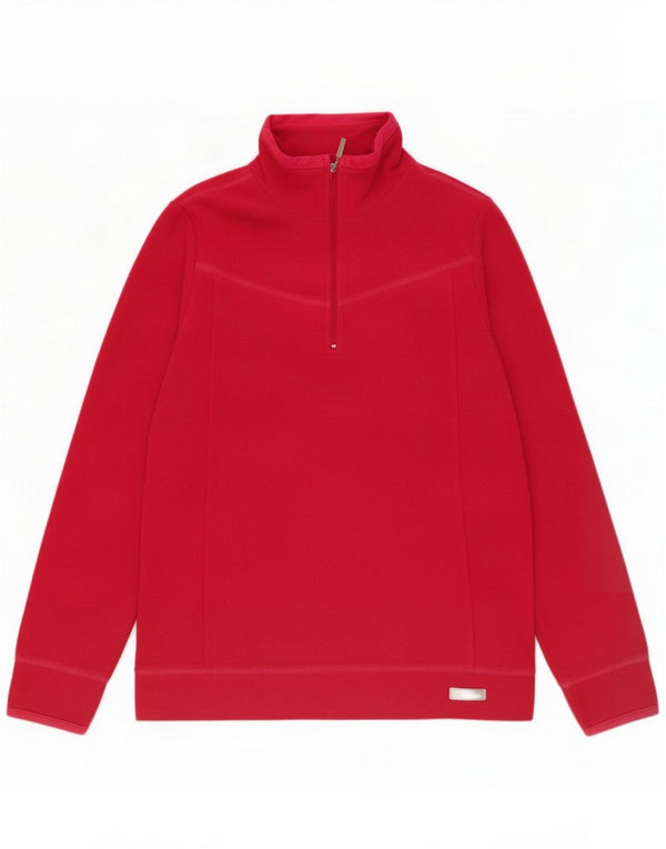 Champion γυναικείο φερμουάρ Fleece Jumper UK 14 Medium Burgundy Polyester