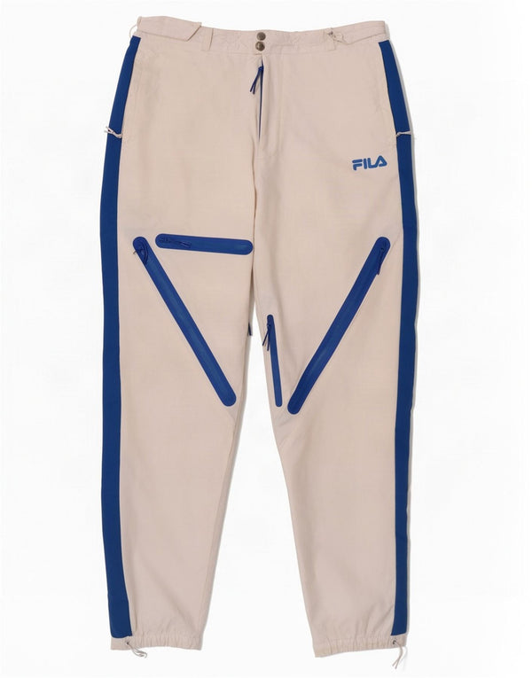 Ανδρικό παντελόνι σκι Fila Medium White Colorblock Nylon
