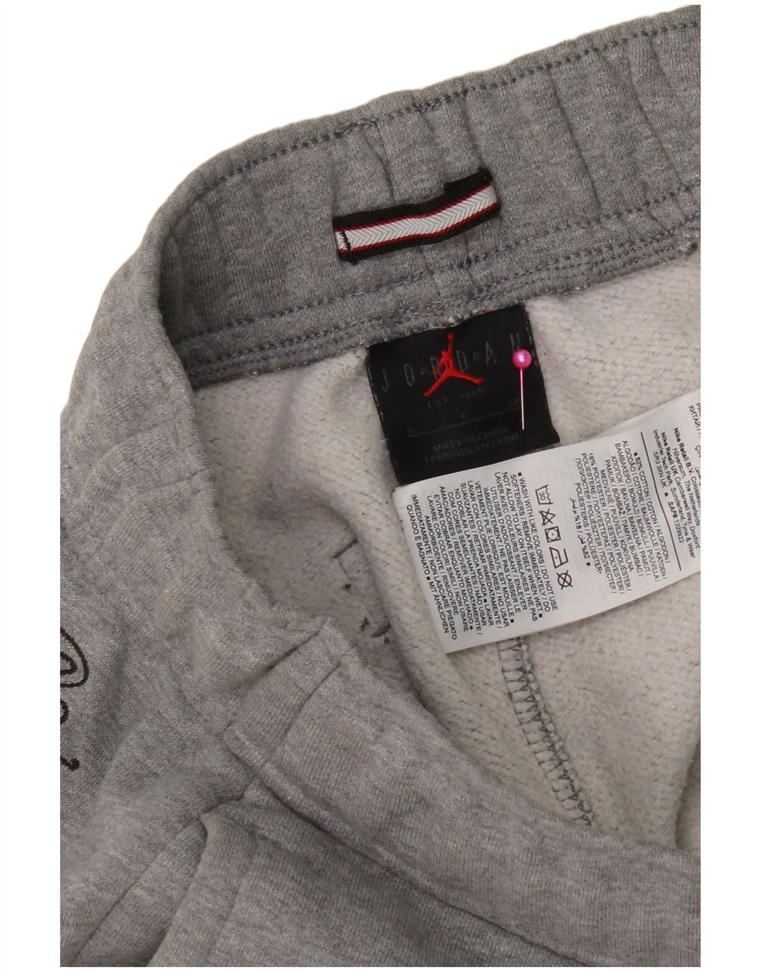 Jordan Ανδρική φόρμα παντελόνι Joggers Small Grey Cotton