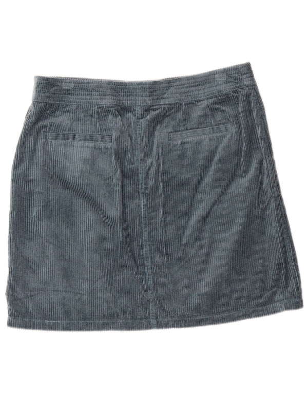 Γυναικεία κοτλέ φούστα MONSOON UK 16 Μεγάλη W34 Πράσινη βαμβακερή