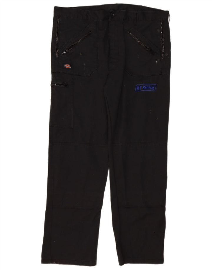 Ανδρικό ίσιο παντελόνι Cargo Dickies W38 L31 Μαύρο πολυεστέρα