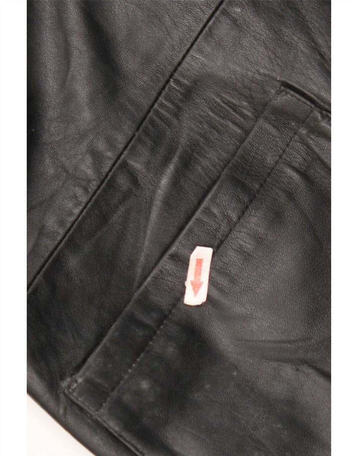 Vintage Ανδρικό Δερμάτινο Μπουφάν IT 52 XL Μαύρο