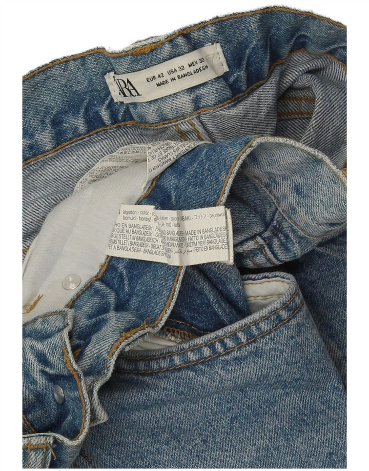 Zara Ανδρικό Capri Jeans EU 42 Large W32 L23 Μπλε βαμβακερό