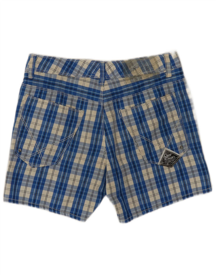 Roy Rogers Γυναικείο σορτς casual IT 44 Medium W30 Blue Check Polyamide