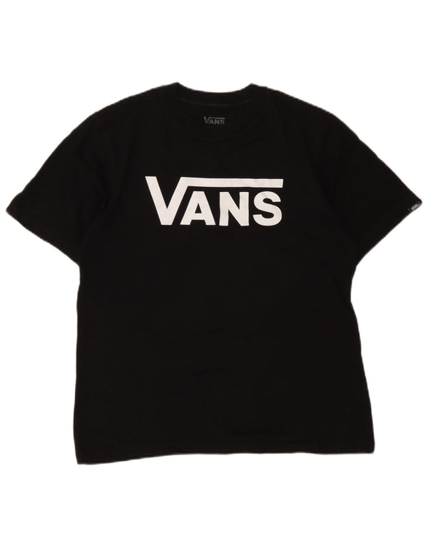 Vans Boys Classic Fit Graphic T-shirt Top 12-13 ετών μεγάλο μαύρο βαμβακερό