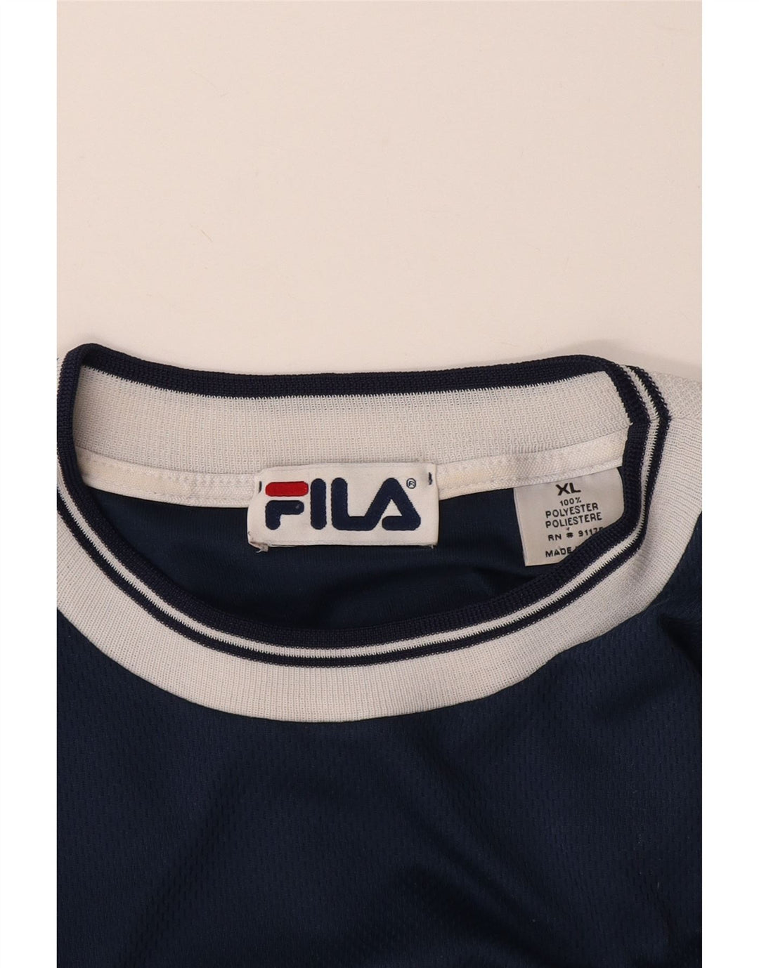 Ανδρικό T-Shirt FILA Top XL Navy Blue Polyester