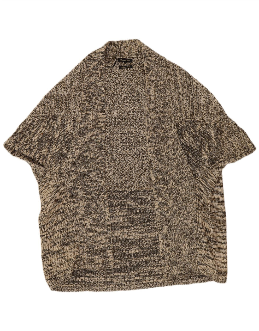 Massimo Dutti Γυναικείο Poncho Jumper UK 14 Medium Grey Flecked