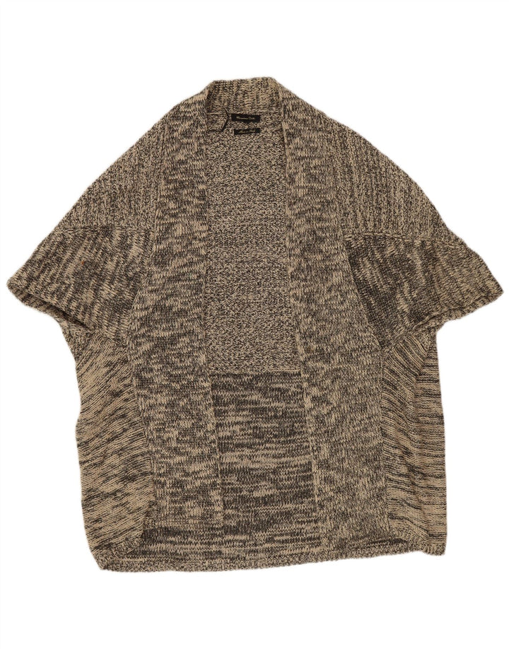 Massimo Dutti Γυναικείο Poncho Jumper UK 14 Medium Grey Flecked