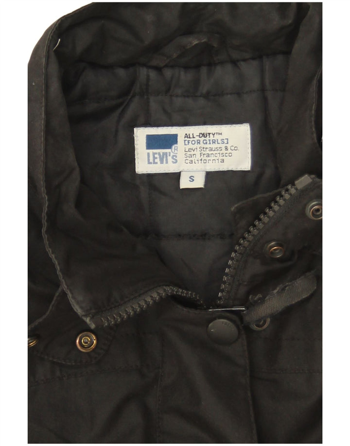 Γυναικείο τζάκετ Levi's Oversized Windbreaker UK 10 Small Black Polyester