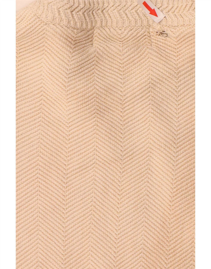Ανδρικό πουλόβερ Chaps Crew Neck Jumper XL Μπεζ από βαμβακερό ψαροκόκκαλο