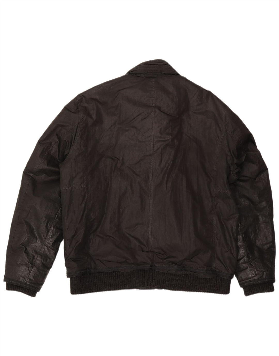 Milestone Ανδρικό Bomber Jacket με κουκούλα UK 44 2XL Μαύρο Πολυεστέρας