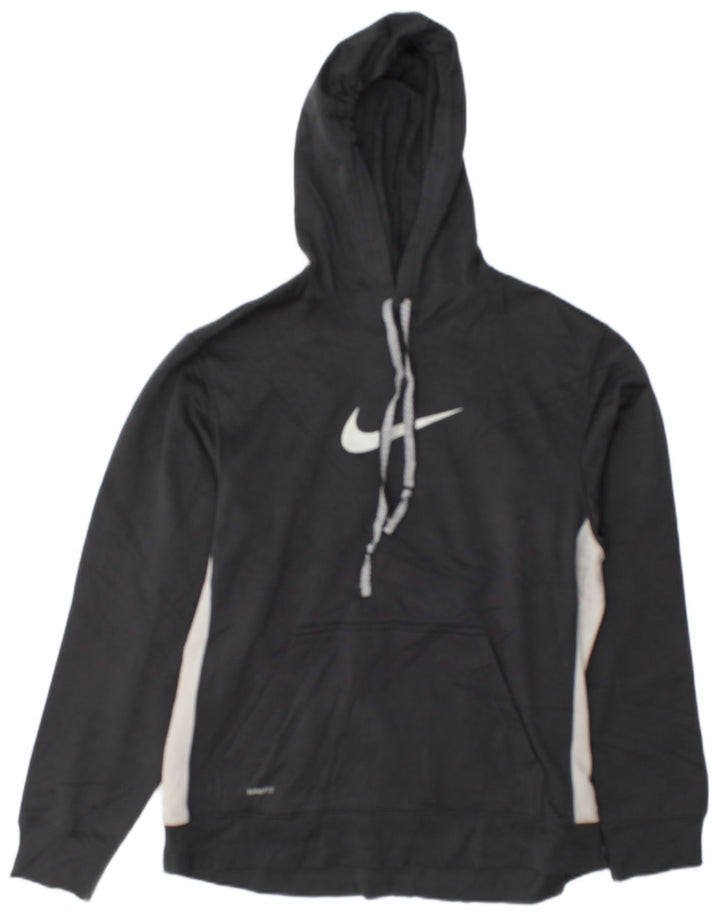 Ανδρικά γραφικά κουκούλα Nike με μεσαίο γκρι έγχρωμο πολυεστέρας