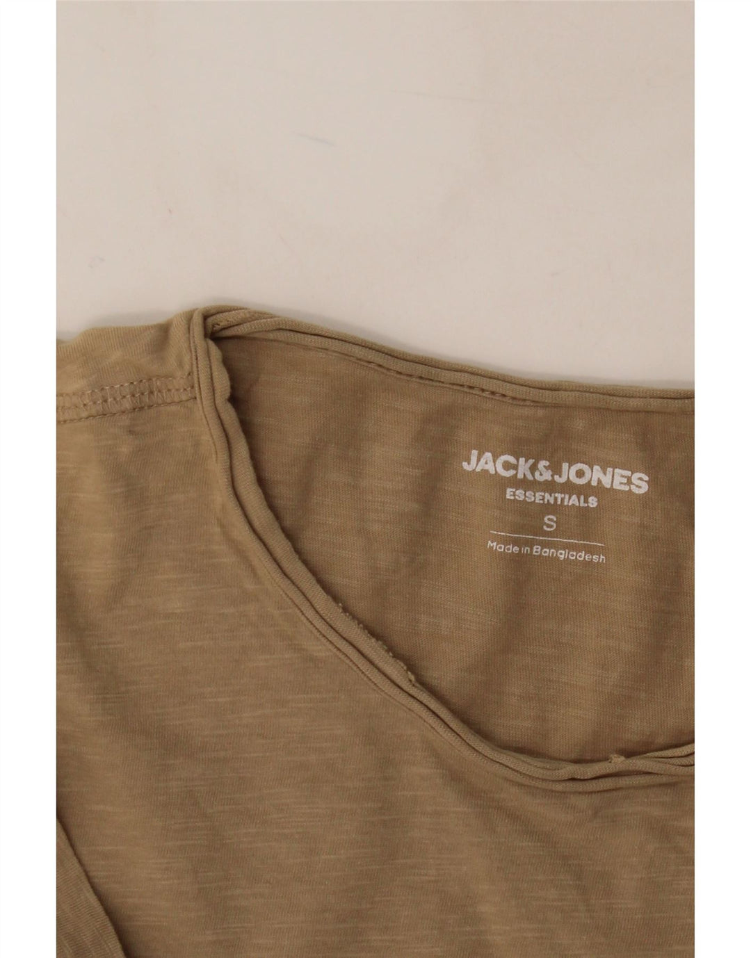 JACK & JONES Mens T-Shirt Top Small Brown Cotton Vintage Jack & Jones and Second-Hand Jack & Jones from Messina Hembry 