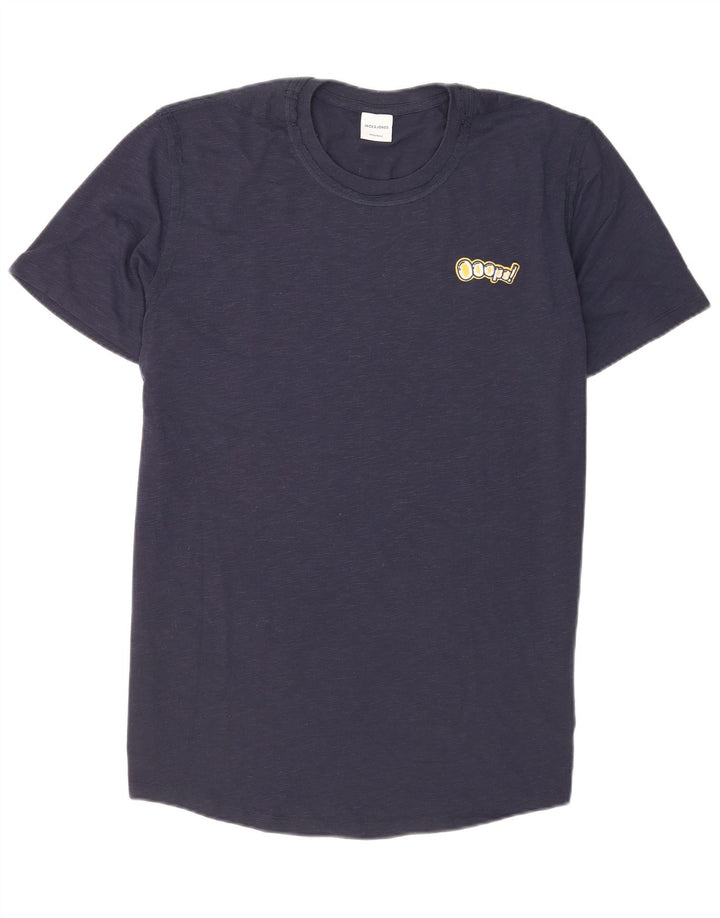 Jack & Jones Ανδρικό T-Shirt Top XL Navy Blue Polyester