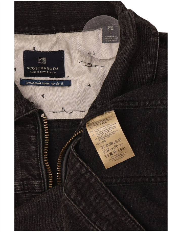 Γυναικείο τζιν μπουφάν Scotch & Soda UK 16 Large Grey Cotton