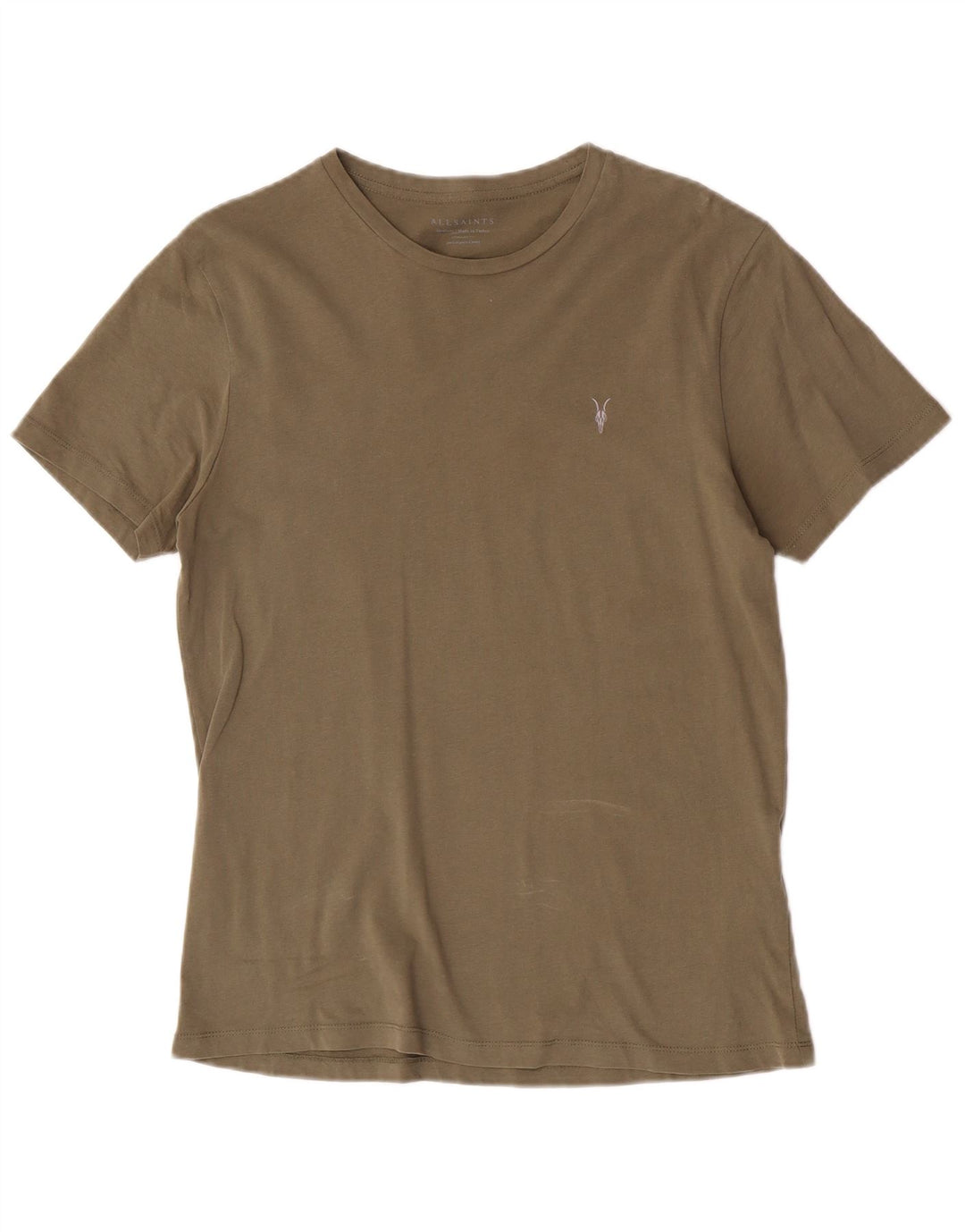 All Saints Ανδρικό T-Shirt με κανονική εφαρμογή Τοπ μεσαίο πράσινο βαμβακερό