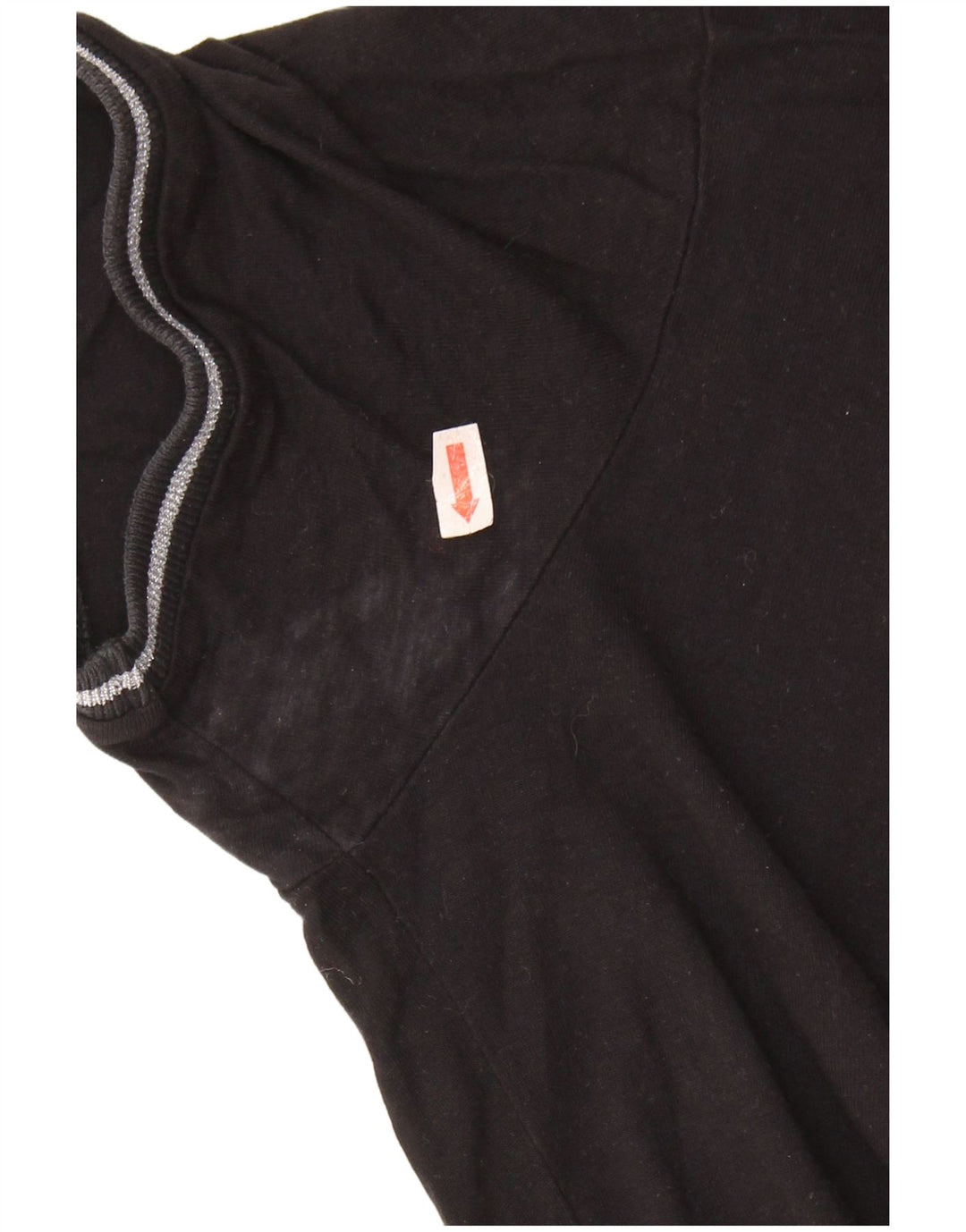 GUESS Γυναικείο γραφικό μπλουζάκι τοπ UK 6 XS μαύρο