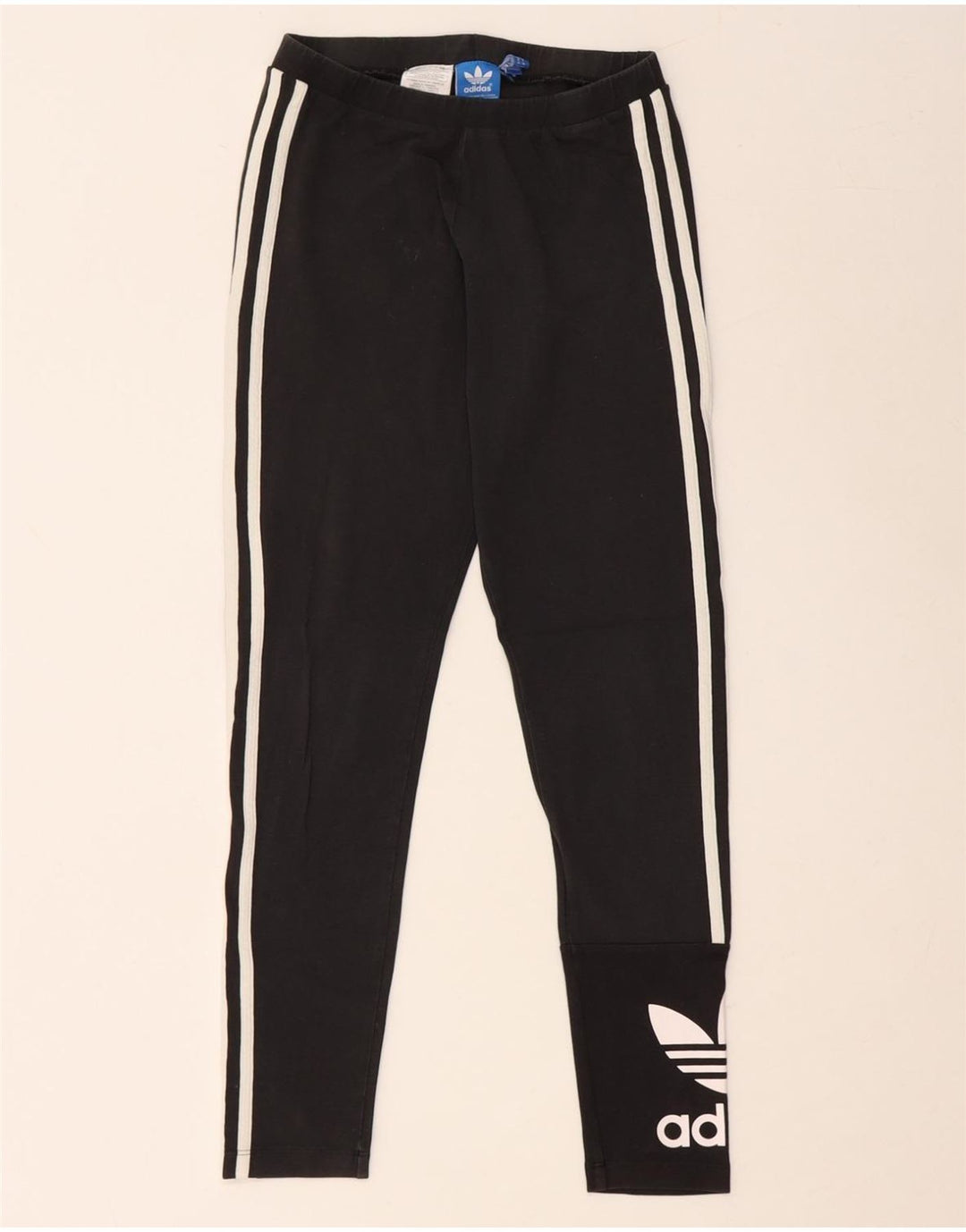 Γυναικεία γραφικά κολάν ADIDAS UK 10 Small Black Cotton