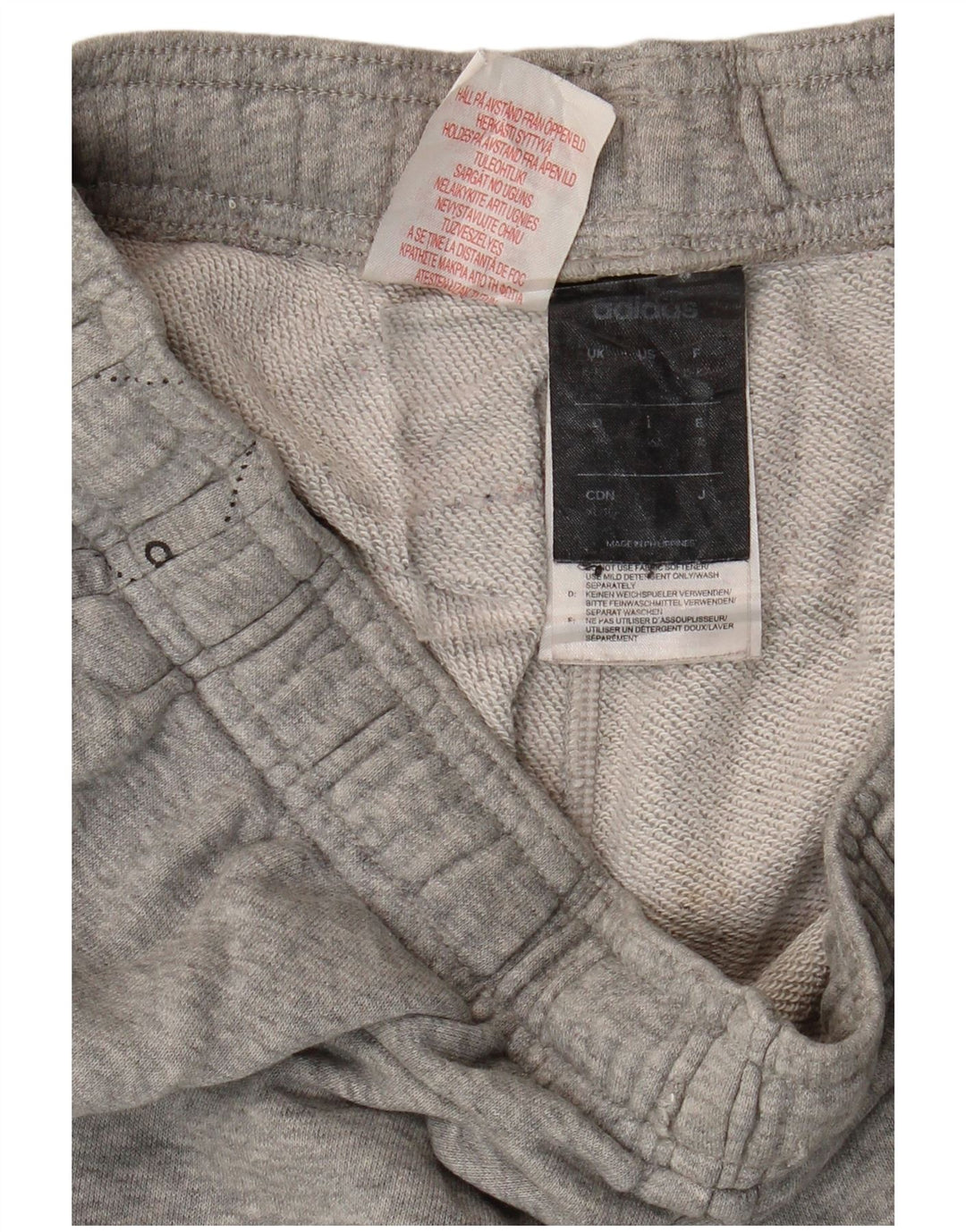 ADIDAS Boys Graphic αθλητική φόρμα παντελόνι Joggers 15-16 ετών γκρι βαμβακερό