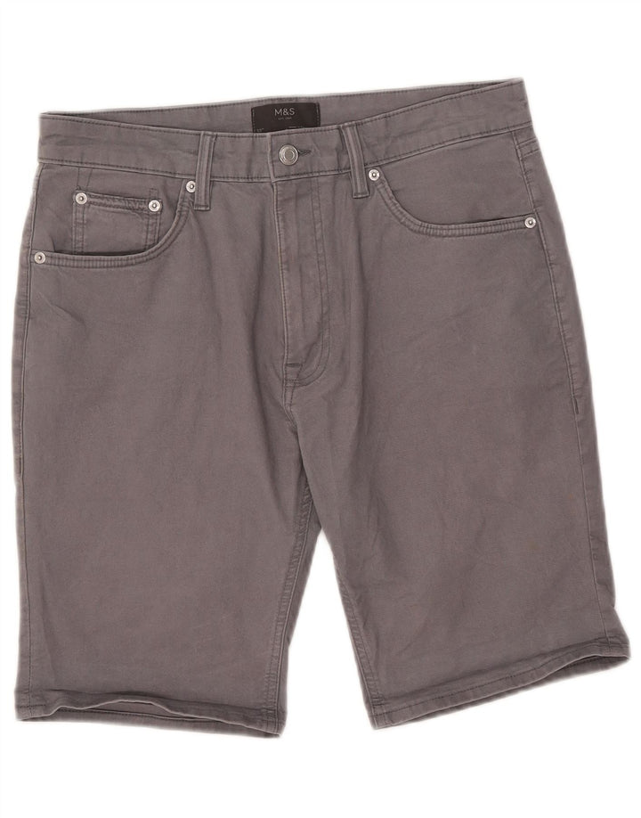 Ανδρικό σορτς Casual Marks & Spencer W32 Βαμβακερό μεσαίο γκρι
