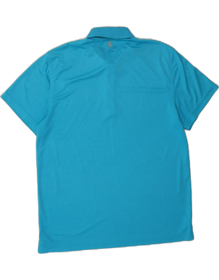 IZOD Mens Golf Polo Shirt XL Blue Polyester Vintage Izod and Second-Hand Izod from Messina Hembry 